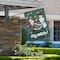 Merry Christmas Santa and Snowman Outside House Flag 28" x 40"